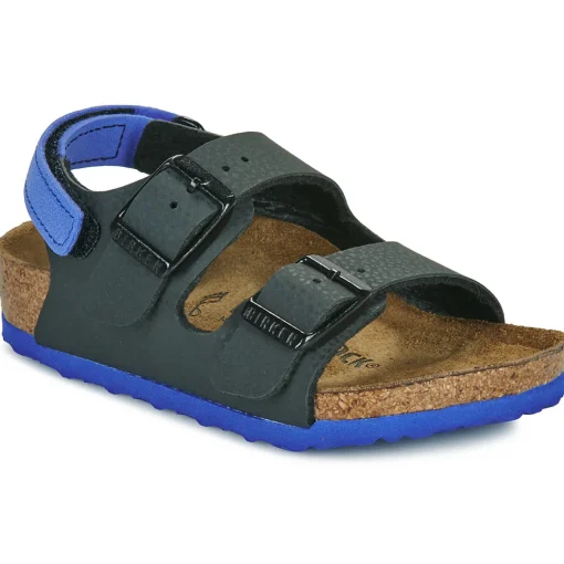 BIRKENSTOCK - Milano AS Kids BF Desert Soil Black/UBlu