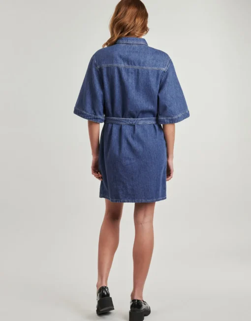Calvin Klein Jeans - LINEN BOXY BELTED SHIRT DRESS