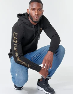 Emporio Armani EA7 - TRAIN LOGO SERIES M HOODIE RN COFT