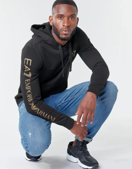 Emporio Armani EA7 - TRAIN LOGO SERIES M HOODIE RN COFT
