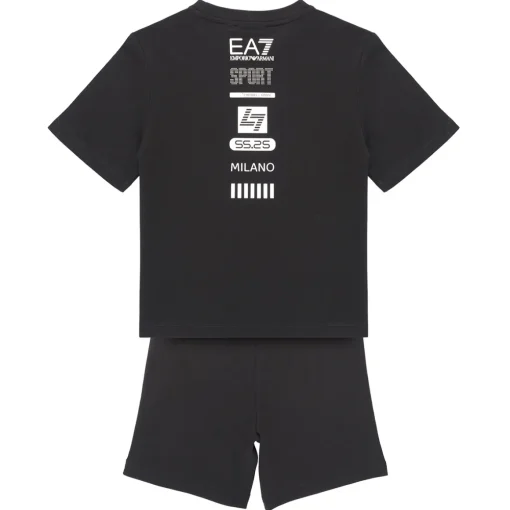 Emporio Armani EA7 - TRAIN LOGO SERIES BOY KIT TEE-SHORTS FREE