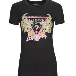 Guess - SS CN TRIANGLE FLOWERS TEE