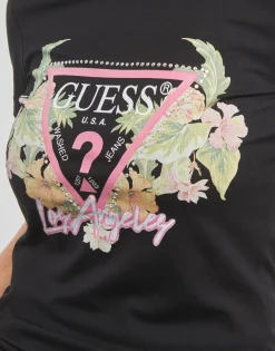 Guess - SS CN TRIANGLE FLOWERS TEE