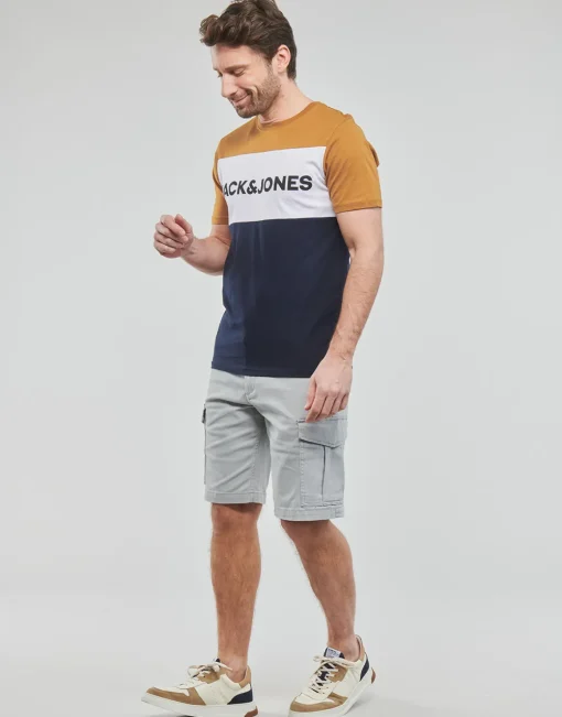 Jack & Jones - JJELOGO BLOCKING TEE SS