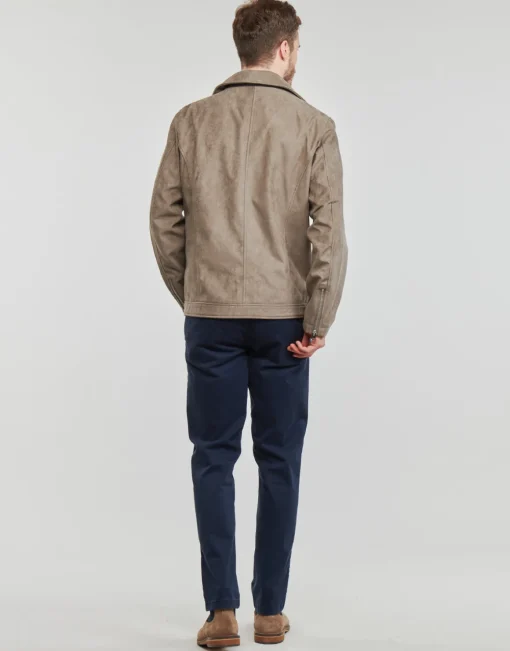 Jack & Jones - JJROCKY FAUX SUEDE BIKER JACKET