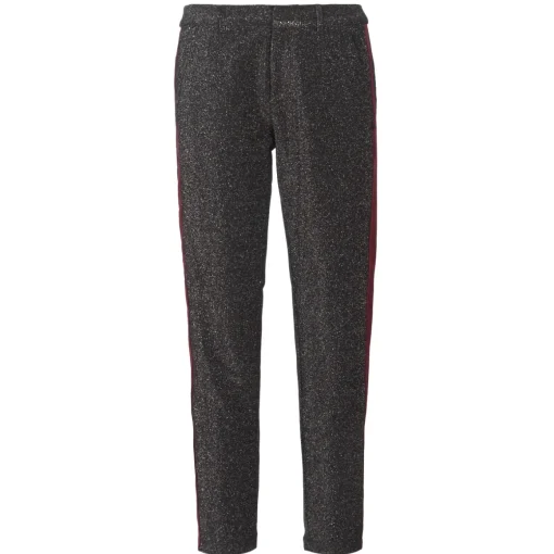 Maison Scotch - TAPERED LUREX PANTS WITH VELVET SIDE PANEL