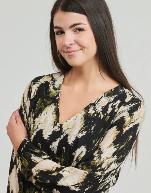Only - ONLJESSIE FR L/S BUTTON TOP CS PTM