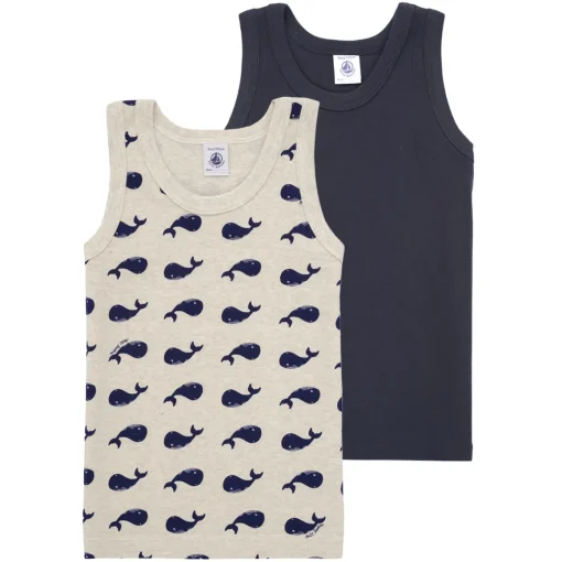 Petit Bateau - 2 DEBARDEURS