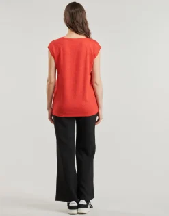 Pieces - PCBILLO TEE LUREX STRIPES