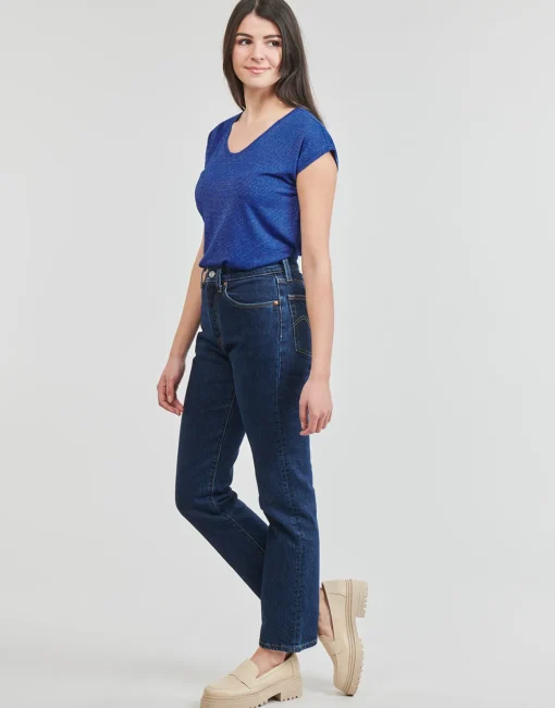 Pieces - PCBILLO TEE LUREX STRIPES