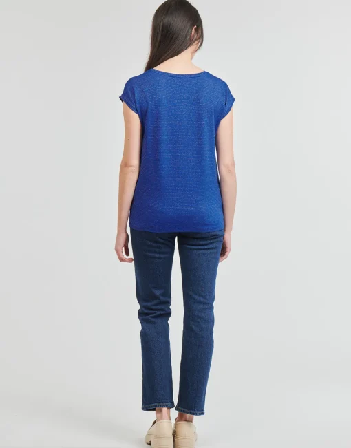 Pieces - PCBILLO TEE LUREX STRIPES