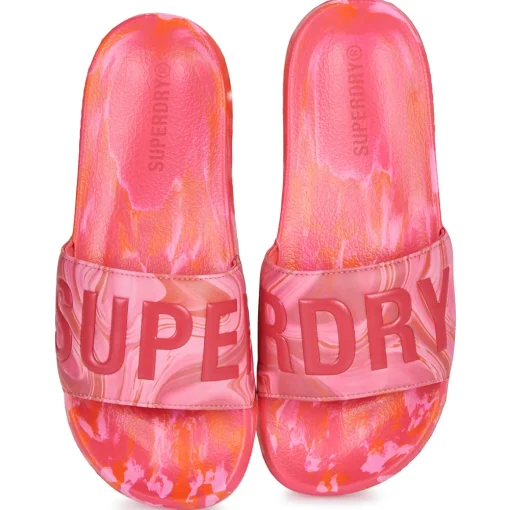 Superdry - SANDALE PISCINE MARBRE