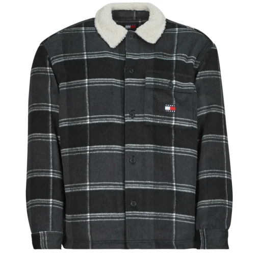 Tommy Jeans - TJM CHECK SHERPA OVERSHIRT EXT