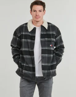 Tommy Jeans - TJM CHECK SHERPA OVERSHIRT EXT