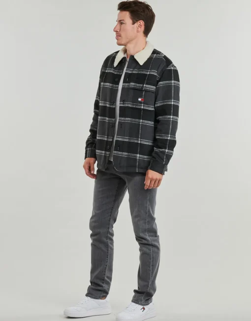 Tommy Jeans - TJM CHECK SHERPA OVERSHIRT EXT
