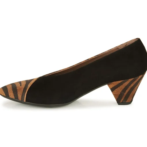 Wonders - I7601-ZEBRATO-CUERO-ANTE-NEGRO